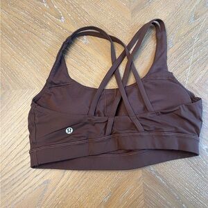 Lululemon Energy Bra Java Size 8